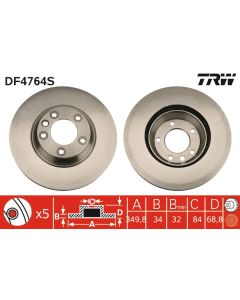 TRW DF4764S - Discofreno