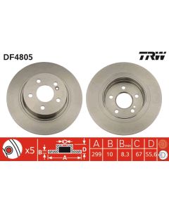 TRW DF4805 - Discofreno