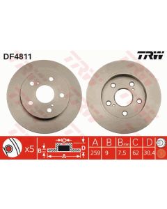 TRW DF4811 - Discofreno