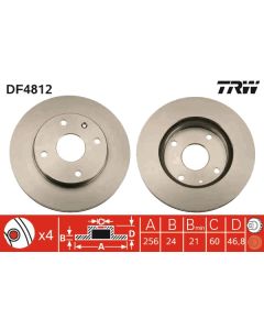 TRW DF4812 - Discofreno