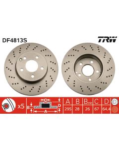 TRW DF4813S - Discofreno