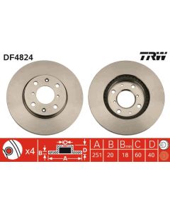 TRW DF4824 - Discofreno