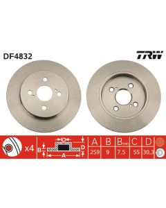 TRW DF4832 - Discofreno