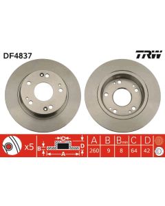 TRW DF4837 - Discofreno