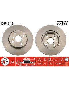 TRW DF4842 - Discofreno