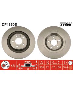 TRW DF4860S - Discofreno
