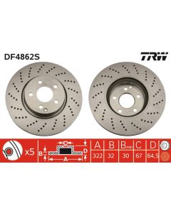 TRW DF4862S - Discofreno