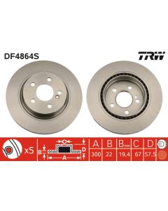TRW DF4864S - Discofreno
