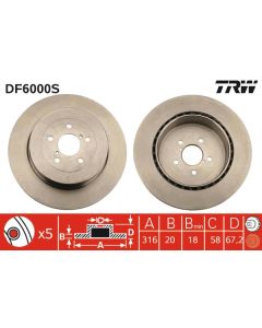 TRW DF6000S - Discofreno