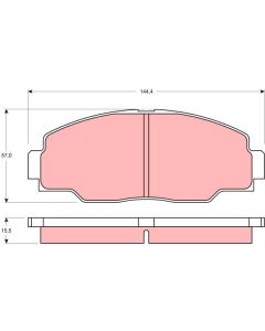 TRW GDB1042 - Kit pastiglie freno, Freno a disco
