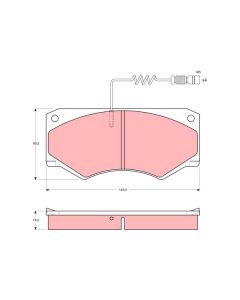 TRW GDB1067 - Kit pastiglie freno, Freno a disco