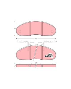 TRW GDB1069 - Kit pastiglie freno, Freno a disco