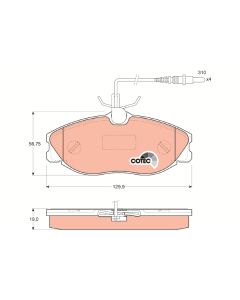 TRW GDB1194 - Kit pastiglie freno, Freno a disco