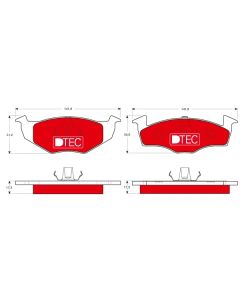 TRW GDB1274DTE - Kit pastiglie freno, Freno a disco