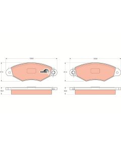 TRW GDB1321 - Kit pastiglie freno, Freno a disco