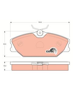 TRW GDB1405 - Kit pastiglie freno, Freno a disco