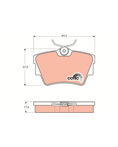 TRW GDB1479 - Kit pastiglie freno, Freno a disco