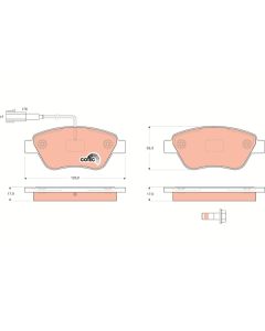 TRW GDB1590 - Kit pastiglie freno, Freno a disco