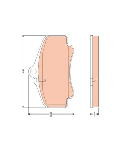 TRW GDB1777 - Kit pastiglie freno, Freno a disco