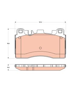 TRW GDB1906 - Kit pastiglie freno, Freno a disco