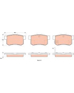 TRW GDB1923 - Kit pastiglie freno, Freno a disco