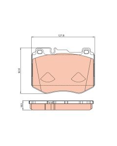 TRW GDB2081 - Kit pastiglie freno, Freno a disco