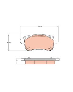 TRW GDB2136 - Kit pastiglie freno, Freno a disco