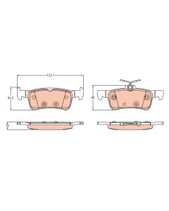 TRW GDB2194 - Kit pastiglie freno, Freno a disco