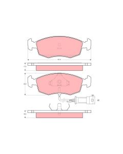 TRW GDB301 - Kit pastiglie freno, Freno a disco