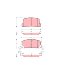 TRW GDB3058 - Kit pastiglie freno, Freno a disco