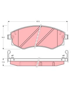 TRW GDB3169 - Kit pastiglie freno, Freno a disco