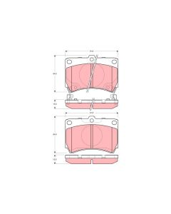 TRW GDB3206 - Kit pastiglie freno, Freno a disco