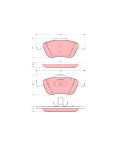 TRW GDB3272 - Kit pastiglie freno, Freno a disco