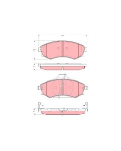 TRW GDB3283 - Kit pastiglie freno, Freno a disco