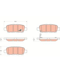 TRW GDB3294 - Kit pastiglie freno, Freno a disco
