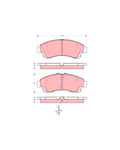TRW GDB3321 - Kit pastiglie freno, Freno a disco