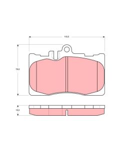 TRW GDB3322 - Kit pastiglie freno, Freno a disco