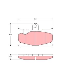 TRW GDB3323 - Kit pastiglie freno, Freno a disco