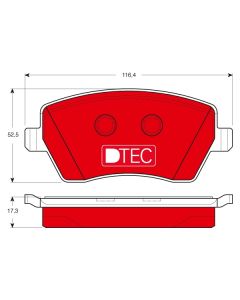 TRW GDB3332DTE - Kit pastiglie freno, Freno a disco
