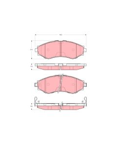 TRW GDB3345 - Kit pastiglie freno, Freno a disco