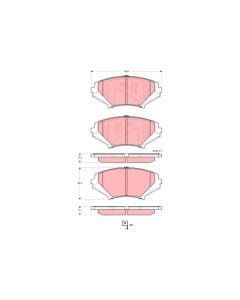 TRW GDB3356 - Kit pastiglie freno, Freno a disco