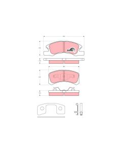 TRW GDB3358 - Kit pastiglie freno, Freno a disco
