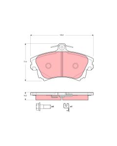 TRW GDB3389 - Kit pastiglie freno, Freno a disco
