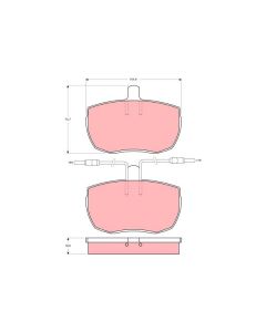 TRW GDB342 - Kit pastiglie freno, Freno a disco