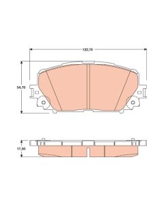 TRW GDB3460 - Kit pastiglie freno, Freno a disco