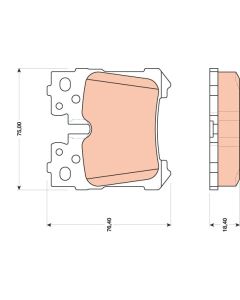 TRW GDB3475 - Kit pastiglie freno, Freno a disco