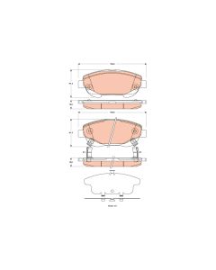 TRW GDB3518 - Kit pastiglie freno, Freno a disco