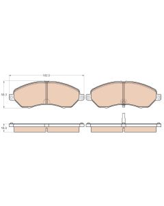 TRW GDB3564 - Kit pastiglie freno, Freno a disco