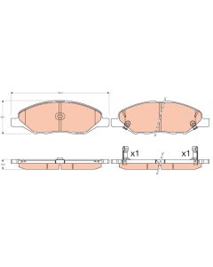 TRW GDB3577 - Kit pastiglie freno, Freno a disco