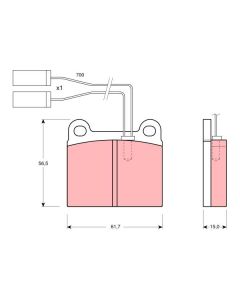TRW GDB362 - Kit pastiglie freno, Freno a disco